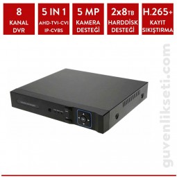 Techvision TC-5808 8 Kanal 8 Ses 5mp Xmeye Ahd Kayıt Cihazı